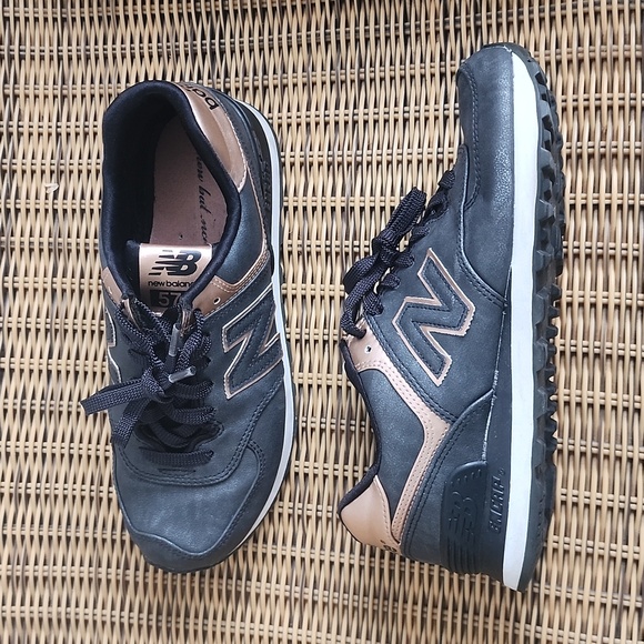 New Balance Encap 574 Charcoal sparkle copper sneaker - Picture 4 of 8